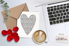 Spotted Heart Design | Valentine Sublimation | DTF | Png Product Image 2
