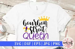 Bourbon Street Queen - Mardi Gras SVG EPS DXF PNG Product Image 1