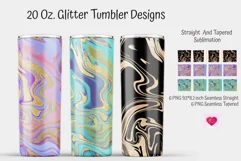 Glitter Tumbler Sublimation. Agate Tumbler Seamless Design Product Image 1