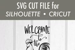Welcome to the Farmhouse - Rooster - SVG DXF File Product Image 3