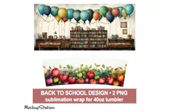 Back to School 40 oz Quencher Tumbler Wrap PNG | Teacher Product Image 2