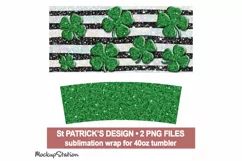 St Patrick's 40 oz Quencher Tumbler Wrap PNG | Stanley Cup Product Image 2