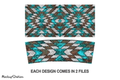 Western 40oz Tumbler Wrap | Southwest Stanley Cup PNG Product Image 2