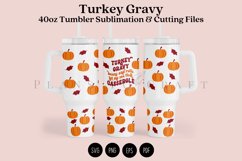 Turkey Gravy 40oz Tumbler Sublimation Wrap Product Image 1