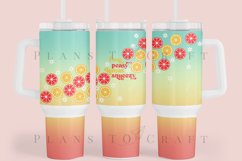 Bundle 6 Lemon 40oz Tumbler Sublimation Wrap SVG Product Image 2