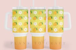 Bundle 6 Lemon 40oz Tumbler Sublimation Wrap SVG Product Image 4