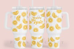 Bundle 6 Lemon 40oz Tumbler Sublimation Wrap SVG Product Image 12