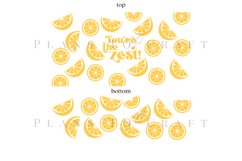 Bundle 6 Lemon 40oz Tumbler Sublimation Wrap SVG Product Image 13