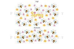 Bundle 6 Spring 40oz Tumbler Sublimation Wrap SVG Product Image 3