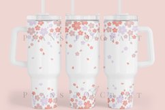Bundle 6 Spring 40oz Tumbler Sublimation Wrap SVG Product Image 6