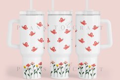 Bundle 6 Spring 40oz Tumbler Sublimation Wrap SVG Product Image 8