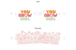 Bundle 6 Spring 40oz Tumbler Sublimation Wrap SVG Product Image 13