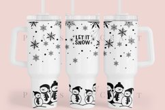 Bundle 6 Christmas 40oz Tumbler Sublimation Wrap SVG Product Image 6