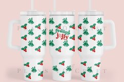 Bundle 6 Christmas 40oz Tumbler Sublimation Wrap SVG Product Image 2
