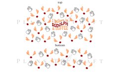 Bundle 6 Christmas 40oz Tumbler Sublimation Wrap SVG Product Image 3