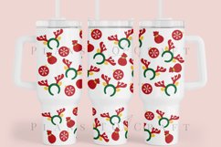 Bundle 6 Christmas 40oz Tumbler Sublimation Wrap SVG Product Image 4
