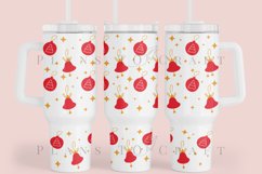 Bundle 6 Christmas 40oz Tumbler Sublimation Wrap SVG Product Image 2