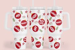 Bundle 6 Christmas 40oz Tumbler Sublimation Wrap SVG Product Image 6