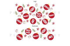 Bundle 6 Christmas 40oz Tumbler Sublimation Wrap SVG Product Image 7