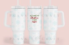 Bundle 6 Christmas 40oz Tumbler Sublimation Wrap SVG Product Image 2