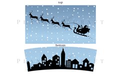 Bundle 6 Christmas 40oz Tumbler Sublimation Wrap SVG Product Image 3