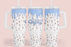 Bundle 6 Christmas 40oz Tumbler Sublimation Wrap SVG Product Image 8