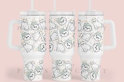 Bundle 6 Christmas 40oz Tumbler Sublimation Wrap SVG Product Image 2