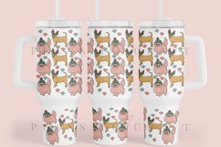 Bundle 6 Christmas 40oz Tumbler Sublimation Wrap SVG Product Image 4
