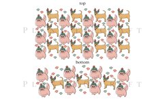 Bundle 6 Christmas 40oz Tumbler Sublimation Wrap SVG Product Image 5