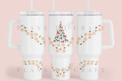Bundle 6 Christmas 40oz Tumbler Sublimation Wrap SVG Product Image 6