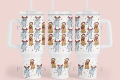 Bundle 6 Christmas 40oz Tumbler Sublimation Wrap SVG Product Image 10