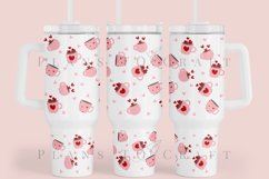 Bundle 6 Valentine 40oz Tumbler Sublimation Wrap SVG Product Image 2