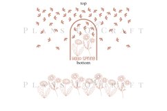 Bundle 6 Spring 40oz Tumbler Sublimation Wrap SVG Product Image 7