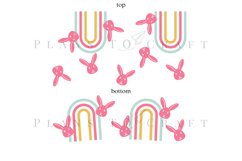Bundle 6 Easter 40oz Tumbler Sublimation Wrap SVG Product Image 3