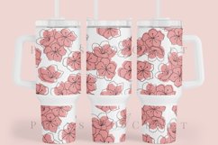 Bundle 6 Sakura 40oz Tumbler Sublimation Wrap SVG Product Image 8