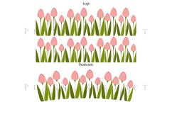 Bundle 6 Spring Floral 40oz Tumbler Sublimation Wrap SVG Product Image 11