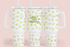 Bundle 6 Matcha Lover 40oz Tumbler Sublimation Wrap SVG Product Image 4