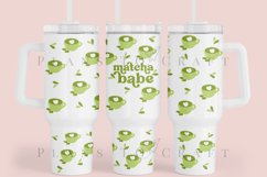 Bundle 6 Matcha Lover 40oz Tumbler Sublimation Wrap SVG Product Image 6