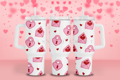 Bundle 6 Valentine 40oz Tumbler Sublimation Wrap SVG Product Image 13