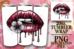 Enchanted Journeys 20oz tumbler wrap, Dripping Lips Product Image 1