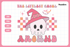 Funny Halloween Toddler Shirt Quote SVG | The Littlest Ghoul Product Image 3