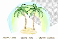 Watercolor Summer Gnomes Clipart, Beach Gnomes PNG, birthday Product Image 5