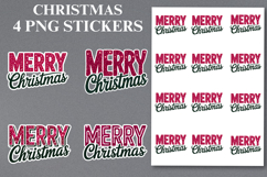 4 Halloween Merry Cristmas Stickers Png | Printable Product Image 1