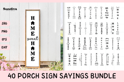 40 Porch Sign Sayings SVG Bundle Product Image 1