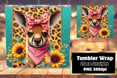 VIBRANT 20oz Tumbler Template for DIY , Cute Animals Product Image 1