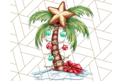 Christmas Penguins The Beach Clipart PNG, Tropical Holiday Product Image 5