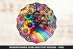 Sunflower Wind Spinner Sublimation Design Product Image 1