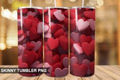 3D Valentine's Day Tumbler Design | Tumbler Sublimation Product Image 1