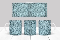 Oriental Mandala Mug Wrap Sublimation Design 15 oz Product Image 5