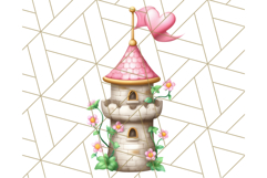 Princess Castle Clipart PNG, Enchanted Garden Artwork Product Image 5